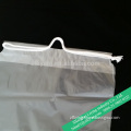 Clear poly bag with nylon drawstring for firewood /ice